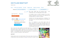 Desktop Screenshot of howloseweightfasttips.com