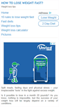Mobile Screenshot of howloseweightfasttips.com